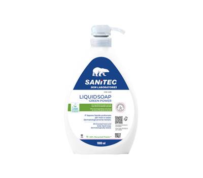 Sapone liquido Green Power - dispenser 1 lt - profumato - Sanitec - 4015 - 8054633831045 - DMwebShop