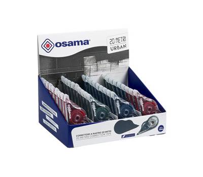 Correttore a nastro 20 metri - 5 mm x 20 mt - involucro colori assortiti Urban - conf. 36 pezzi - Osama - OW 84040233 - 8059484040226 - DMwebShop