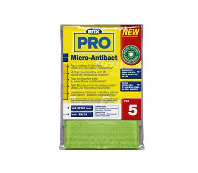 Panno multiuso Micro-Antibact - 35 x 38 cm - verde - conf. 5 pezzi - Arix - 3 28731 - 8008990287311 - DMwebShop