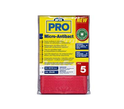 Panno multiuso Micro-Antibact - 35 x 38 cm - rosa - conf. 5 pezzi - Arix - 3 28733 - 8008990287335 - DMwebShop
