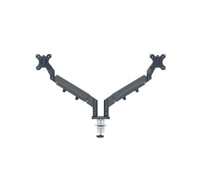Braccio salvaspazio - per 2 monitor - grigio scuro - Leitz - 65370089 - 4002432134687 - DMwebShop