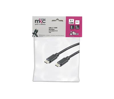 Cavo USB - 2.0 C-C - 100W - 480Mbps - 1 mt - Melchioni - Mkc - 486611205 - 8006012376043 - DMwebShop