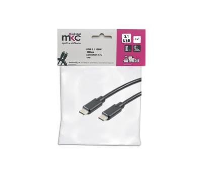 Cavo USB - 3.0 C-C - 100W - 5Gbps - 1 mt - Melchioni - Mkc - 486611209 - 8006012376081 - DMwebShop