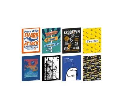 Maxiquaderno Teen Boy A4,1 rigo con margine 21 fogli 80 gr - 30436