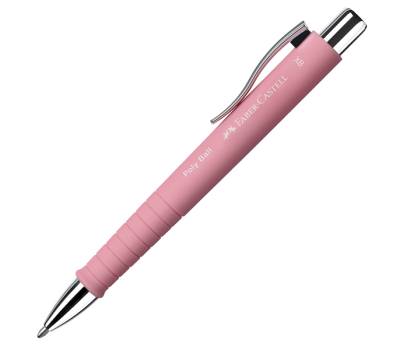 Penna a sfera a scatto Poly Ball Urban punta 0,7 mm fusto rose Faber Castell - 30510