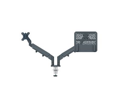 Braccio salvaspazio - per 2 monitor e laptop - grigio scuro - Leitz - 65380089 - 4002432134700 - DMwebShop