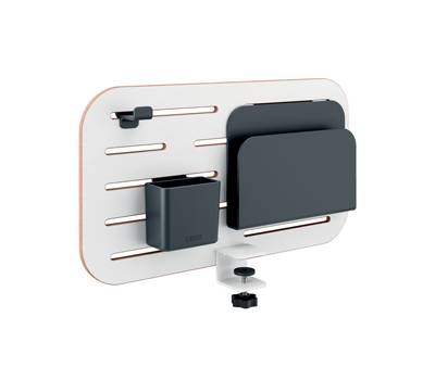 Pannello forato piccolo - per scrivanie compatte Sit-Stand - con portapenne, gancio e portariviste - 42 x 25 x 0,8 cm - grigio chiar o - Leitz - 65480000 - 4002432138449 - DMwebShop