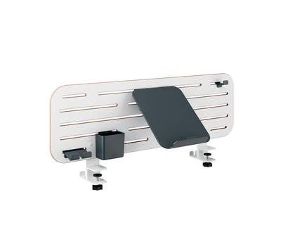 Pannello forato grande - per scrivanie compatte Sit-Stand - con supporto PC-Smartphone, portapenne e gancio - 80 x 25 x 0,8 cm - gri gio chiaro - Leitz - 65490000 - 4002432138456 - DMwebShop