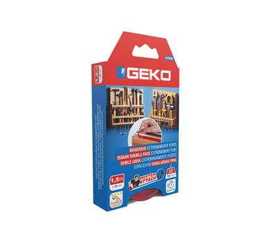 Nastro biadesivo EXTREME Mister Attach - 19 mm x 1,5 mt - grigio-rosso - Geko - 8200500001 - 8014846534898 - DMwebShop