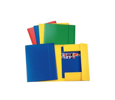 Cartellina con elastico - presspan - 3 lembi - 870 gr - 25 x 35 cm - giallo - conf. 5 pezzi - Esselte - 390342090 - 8004157042090 - DMwebShop