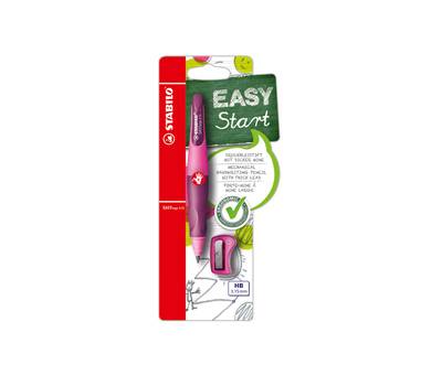 Portamine Easyergo - 3,15 mm - per destrosi + affilamine - rosa - Stabilo - B-46870-5 - 4006381468701 - DMwebShop