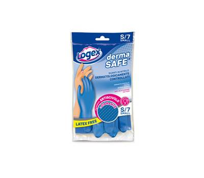 Guanti in nitrile Dermasafe - taglia S - blu - Logex Professional - 1254LXS - 8003350516889 - DMwebShop