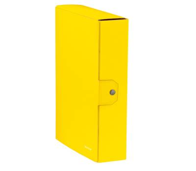 Scatola progetto WOW - dorso 8 cm - giallo - conf. 5 pezzi - Leitz - 39670016 - 4002432120567 - DMwebShop