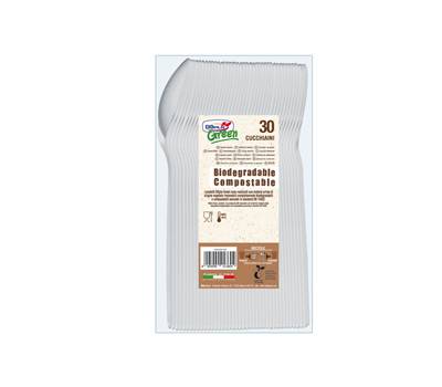 Cucchiaini in Estabio - avorio - Green - conf. 30 pezzi - Dopla - 03906 - 8005090013604 - DMwebShop
