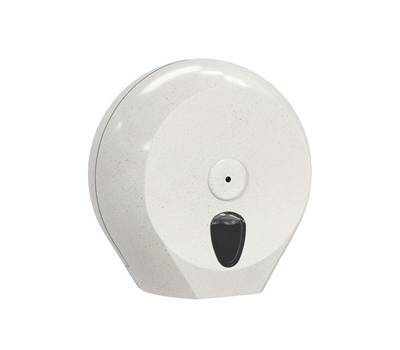 Dispenser per carta igienica Mini Jumbo plus Woodplastic - 273 x 128 x 270 mm - rotolo diametro 23 cm - bianco - Mar Plast - A756N1WD - 8020090107658 - DMwebShop