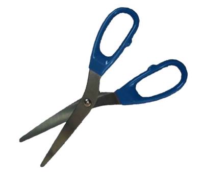 Forbice detectabile - con manici in plastica - 21 cm - blu - No Brand - 5304 - BN28708 - DMwebShop