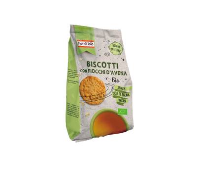 Biscotti biologici - con fiocchi di avena - 350 gr - conf. 12 pezzi - Fior Di Loto - 0700076 - 8016323037366 - DMwebShop
