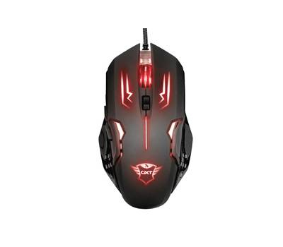 Mouse da gioco illuminato GXT 108 RAVA - con filo - Trust - 22090 - 8713439220902 - DMwebShop