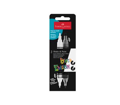 Marcatori Shake Paint colori assoriti conf 2 pz Faber Castell 285503 - 1367