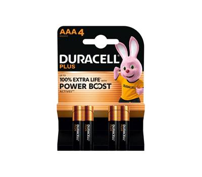 Pila Mini Stilo AAA PLUS POWERBOOST MN2400 blister 4 pezzi Duracell DU0203 - 1491