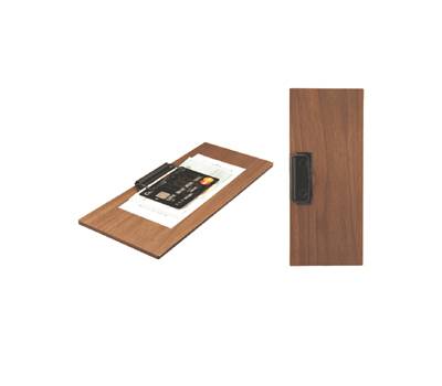 Portaconto con fermaglio 24 x 10 cm legno - 1843