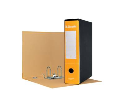 Registratore Essentials G75 dorso 8 cm protocollo 23 x 33 cm giallo Esselte 390775090 - 1315