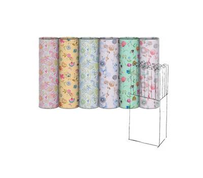 Rotolo carta regalo riciclata Fiori di campo 70cmx200m fantasie assortite - 1228