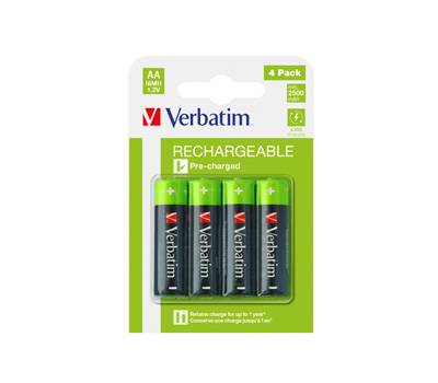 Scatola 4 Pile AA Ricaricabili Verbatim 49517 - 2177 Scatola 4 Pile AA Ricaricabili Verbatim 49517 - 2177