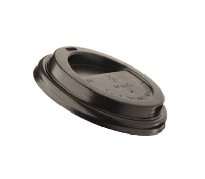 Tappo in polistirene per bicchiere da 240 ml nero Leone H0741 - 2243