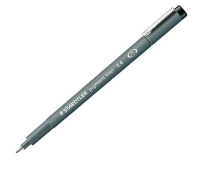 Pennarello Pigment Liner 308 - nero - 0,4 mm - conf. 10 pezzi - Staedtler - 308 04-9 - 4007817327098 - DMwebShop - 1