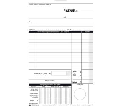 Blocco ricevute sanitarie numerate - 50-50 fogli autoricalcanti - 23 x 15 cm - Edipro - E5275C - 8023328527501 - DMwebShop - 2