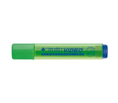 Evidenziatore Video - punta a scalpello - tratto da 1 - 5 mm - verde - conf. 12 pezzi - Tratto - 830202 - 8000825830426 - DMwebShop - 1