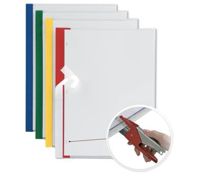 Cartelline Poli 200 PPL - 21 x 29,7 cm - trasparente dorso Rosso - conf. 10 pezzi - Sei Rota - 66230512 - 8004972015736 - DMwebShop - 3