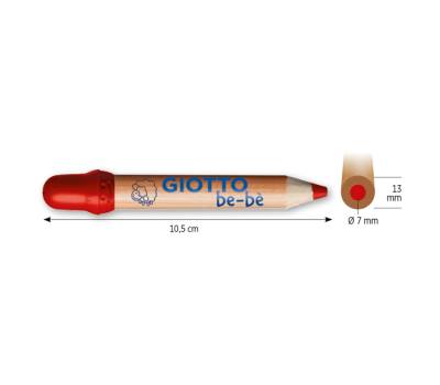Supermatitoni diametro mina 7 mm lavabili colori assortiti con temperino astuccio 6 pezzi Giotto F477600 - 4690 - 1
