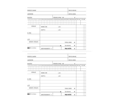 Blocco retribuzioni domestici - 24 x 15 cm - 25 fogli 3 copie autoricalcanti - Edipro - E5744A - 8023328574413 - DMwebShop - 1