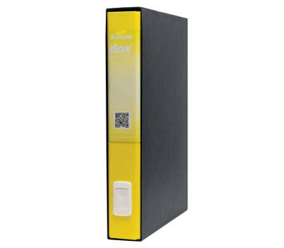 Registratore 5 - dorso 5 cm - protocollo - 23 x 34 cm - giallo - Esselte - Dox - D26506 - 8004389087845 - DMwebShop - 1
