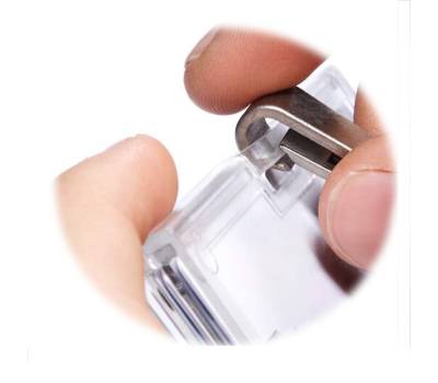 Portabadge PushBox Trio 3 tessere inseribili - 5,4 x 8,7 cm - conf. 10 pezzi - Durable - 8920-19 - 4005546808796 - DMwebShop - 2