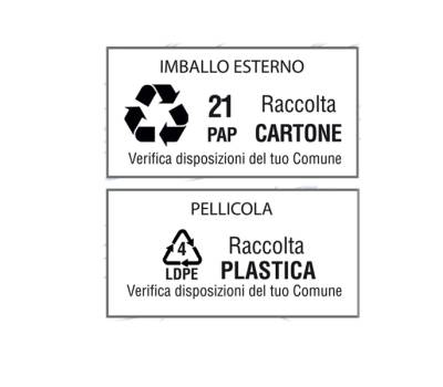 Etichetta adesiva - carta - permanente - 210 x 148,5 mm - 2 etichette per foglio - bianco - conf. 100 fogli A4 - Starline - X210ODC509 - 8025133013910 - DMwebShop - 1