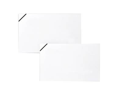 Taschetta 10 biglietti + 10 buste - Lutto - bianco - 90 x 140 mm - 240 gr - conf. 25 pezzi - Rex Sadoch - 8017 - 8004999080175 - DMwebShop - 1