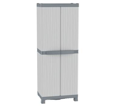 Armadio Domino Wave PPL - a 2 ante base 2700 - 70 x 43,8 x 181,8 cm - grigio Terry - 1002566 - 8005646030314 - DMwebShop - 1