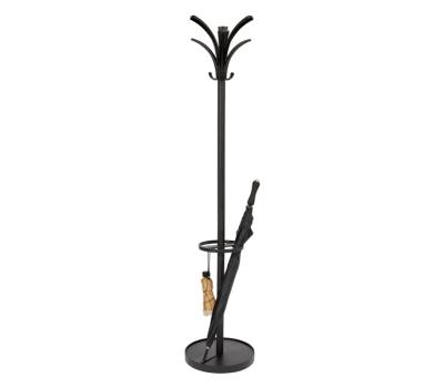 Appendiabiti - con portaombrelli - 6 posti - 175 x 38 cm - nero - Alba - PMBRIO N - 3129710012985 - DMwebShop - 1