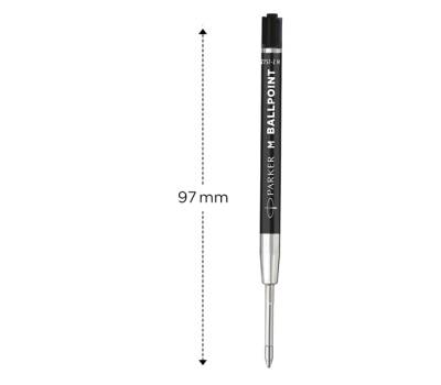 Refill sfera Quinkflow - punta media - plastica - nero - conf. 20 pezzi - Parker - 2168602 - 3026981686023A - DMwebShop - 1