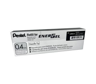 Refill Energel LRN4 - punta 0,4 mm - nero - conf. 12 pezzi - Pentel - LRN4-AX - 884851019301 - DMwebShop - 1