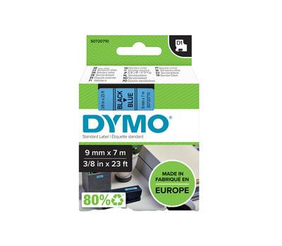 Nastro D1 409160 - 9 mm x 7 mt - nero-blu - Dymo - S0720710 - 5411313409162 - DMwebShop