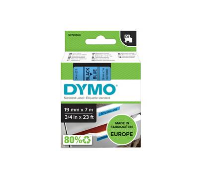 Nastro D1 458060 - 19 mm x 7 mt - nero-blu - Dymo - S0720860 - 5411313452168 - DMwebShop