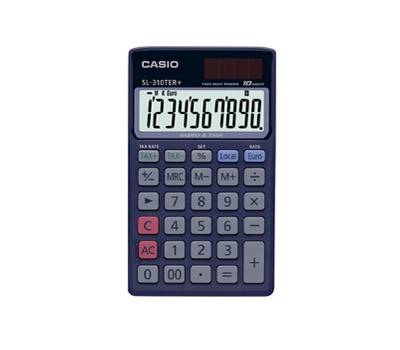 Calcolatrice tascabile - SL-310TER+ - 10 cifre - blu - Casio - SL-310TER+-WA-EP - 4549526612350 - DMwebShop