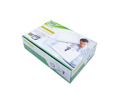 Portabadge con clip e spilla - 9 x 5,5 cm - conf. 50 pezzi - Lebez - 31-090-B - 8007509310908 - DMwebShop