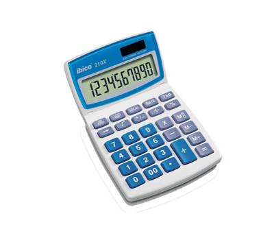 Calcolatrice da tavolo - 210X - 10 cifre - bianco - Ibico - IB410079 - 13465410079 - DMwebShop