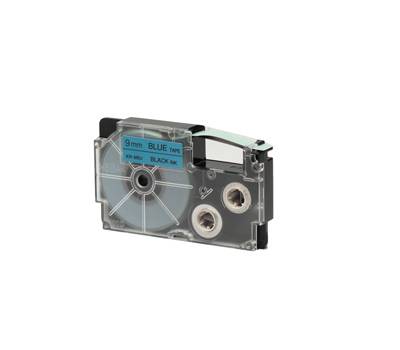 Nastro - 9 mm x 8 mt - nero-blu - Casio - XR-9BU1-W-DJ - 4971850117469 - DMwebShop