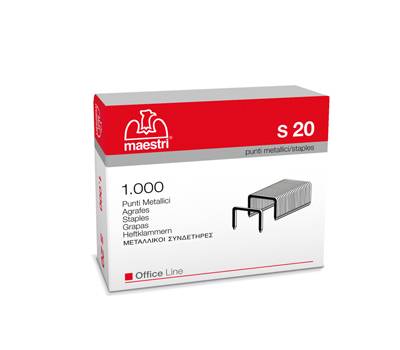 Punti - S20 - 23/20 - acciaio - metallo - conf. 1000 pezzi - Romeo Maestri - 1005419 - 8005231182053 - DMwebShop